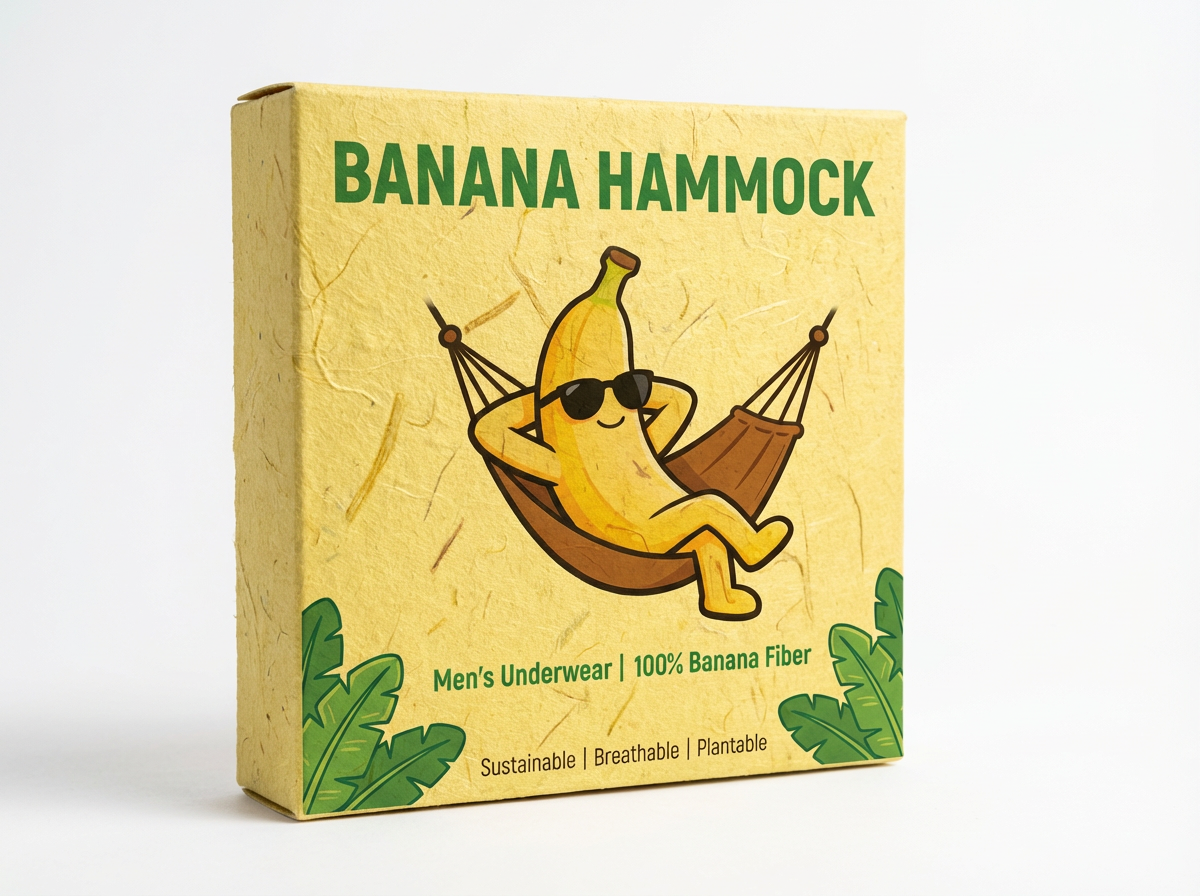 Banana Hammock Growable Packaging Box